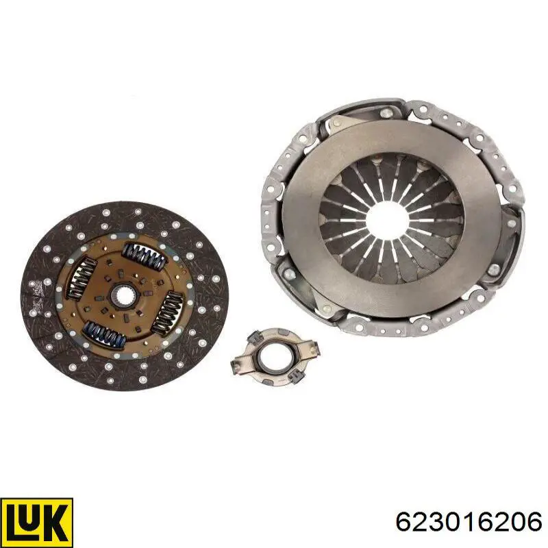 Комплект зчеплення (3 частини) LUK 623016206 ціна, від 203.65 USD