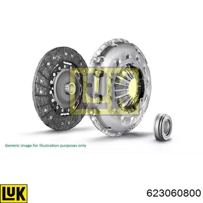 Комплект зчеплення (3 частини) LUK 623060800 ціна, від 183.79 USD