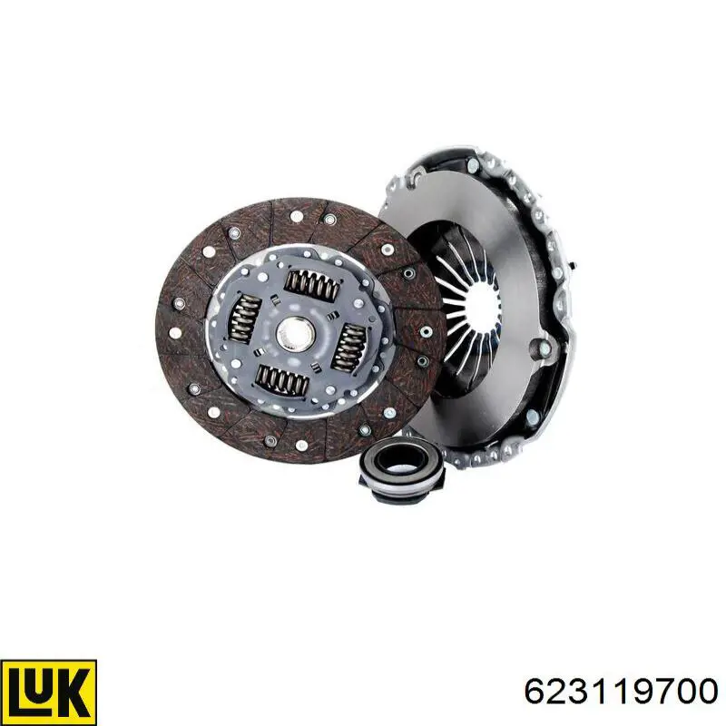 Комплект зчеплення (3 частини) LUK 623119700 ціна, від 162.01 USD