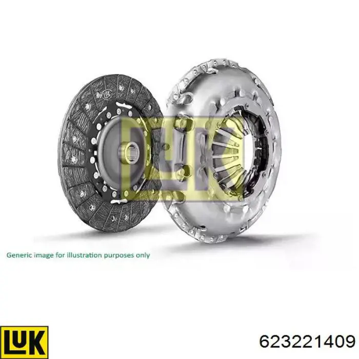 Комплект зчеплення (3 частини) LUK 623221409 ціна, від 164.52 USD