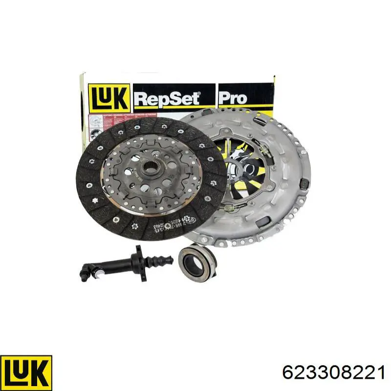Комплект зчеплення (3 частини) LUK 623308221 ціна, від 243.58 USD
