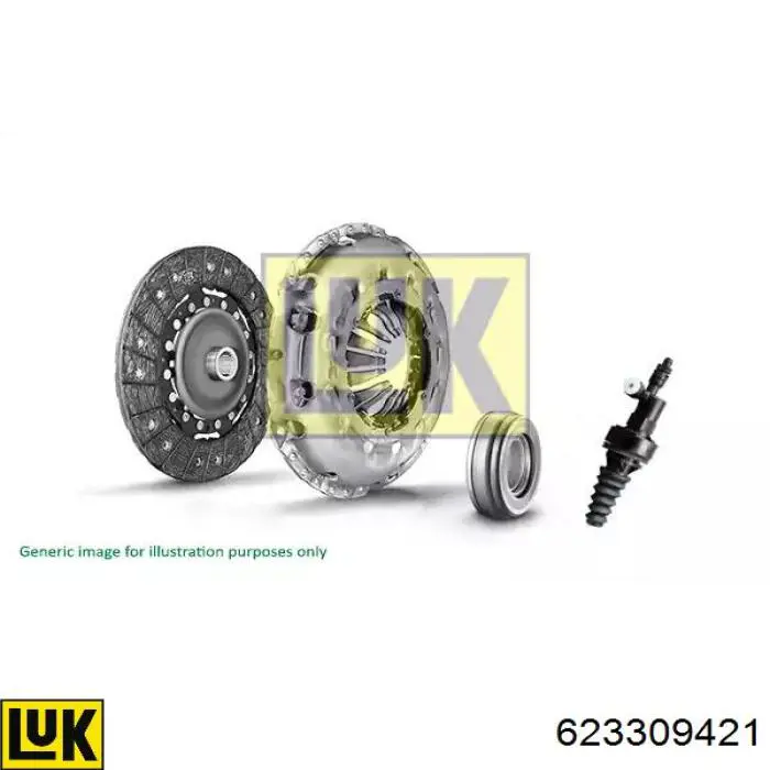 Комплект зчеплення (3 частини) LUK 623309421 ціна, від 270.37 USD
