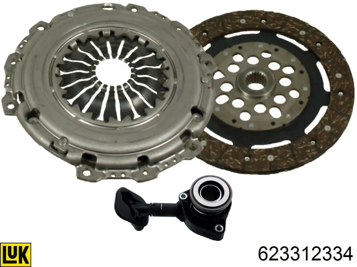 Комплект зчеплення (3 частини) LUK 623312334 ціна, від 190.06 USD