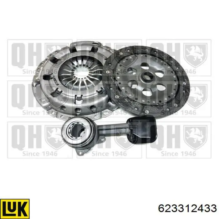 Комплект зчеплення (3 частини) LUK 623312433 ціна, від 183.24 USD