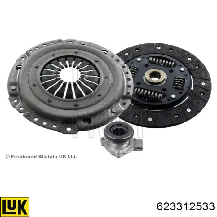 Комплект зчеплення (3 частини) LUK 623312533 ціна, від 230.91 USD