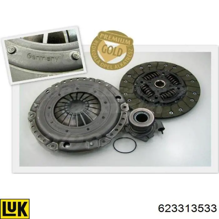 Комплект зчеплення (3 частини) LUK 623313533 ціна, від 266.37 USD