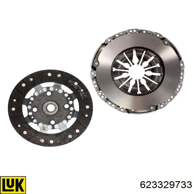 Комплект зчеплення (3 частини) LUK 623329733 ціна, від 161.70 USD