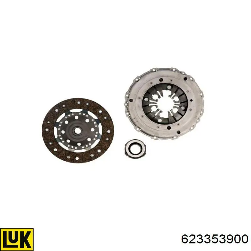 Комплект зчеплення (3 частини) LUK 623353900 ціна, від 157.42 USD