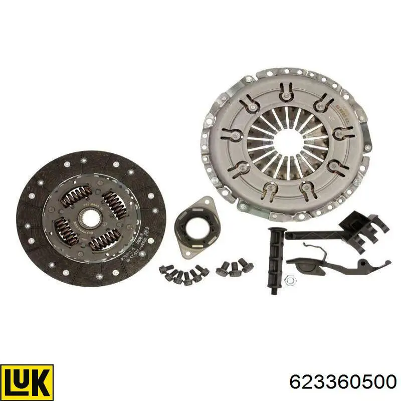 Купити 623360500 LUK Комплект зчеплення (диск, корзина, підшипник)