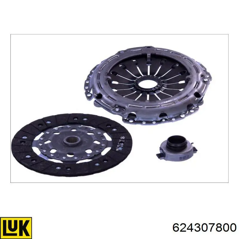 Комплект зчеплення (3 частини) LUK 624307800 ціна, від 182.44 USD