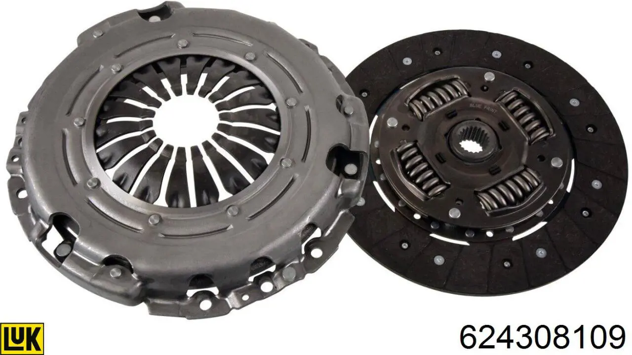 Комплект зчеплення (3 частини) LUK 624308109 ціна, від 100.13 USD