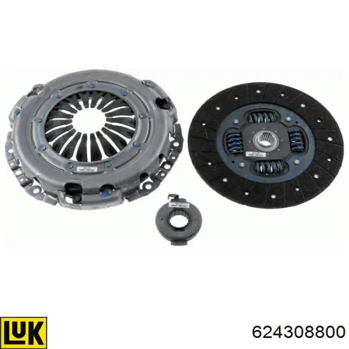 Комплект зчеплення (3 частини) LUK 624308800 ціна, від 173.02 USD