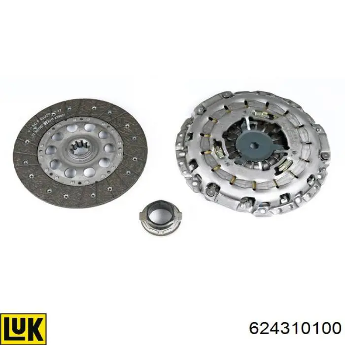 Комплект зчеплення (3 частини) LUK 624310100 ціна, від 209.24 USD