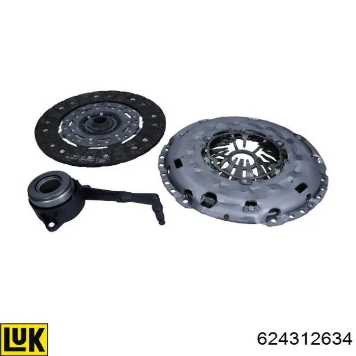 Купити 624312634 LUK Комплект зчеплення (диск, корзина, підшипник)