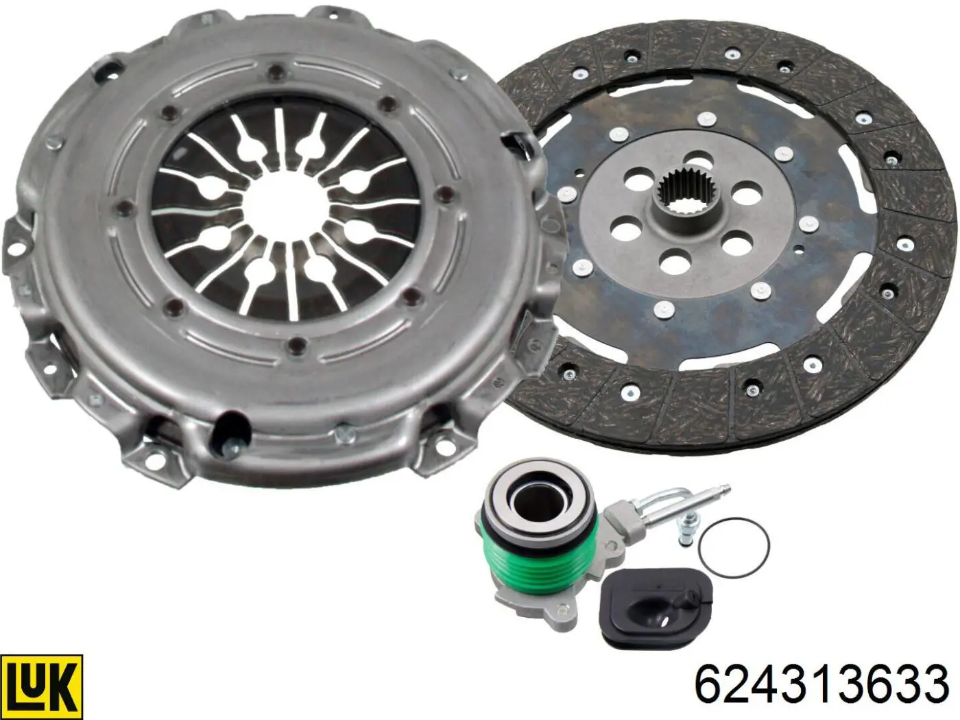 Комплект зчеплення (3 частини) LUK 624313633 ціна, від 227.81 USD