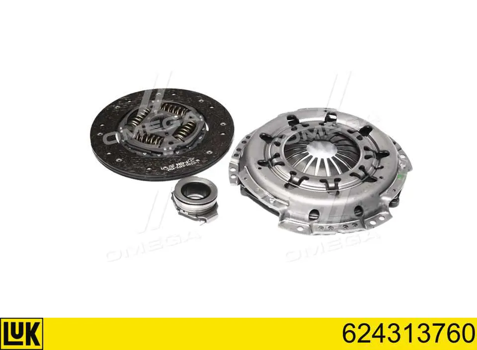 Комплект зчеплення (3 частини) LUK 624313760 ціна, від 163.23 USD