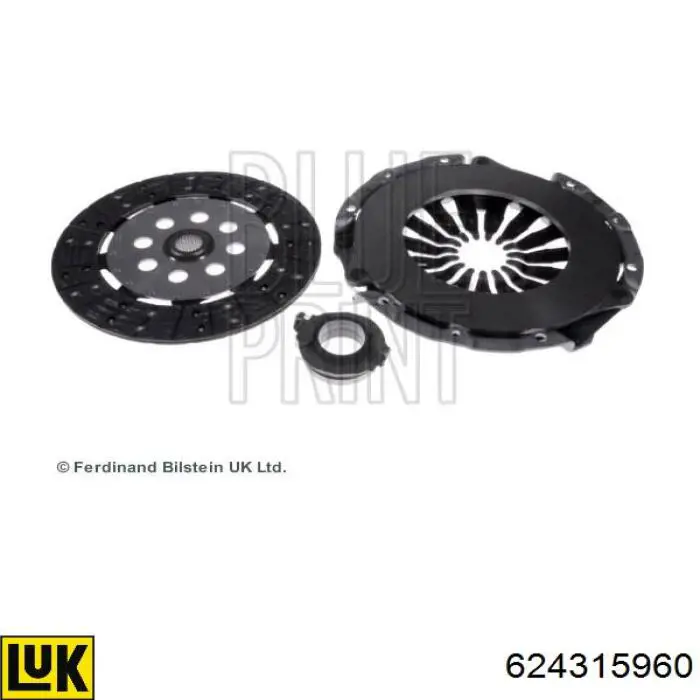 Купити 624315960 LUK Комплект зчеплення (диск, корзина, підшипник)