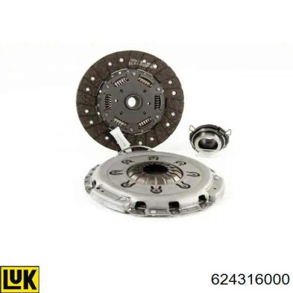 Комплект зчеплення (3 частини) LUK 624316000 ціна, від 259.32 USD