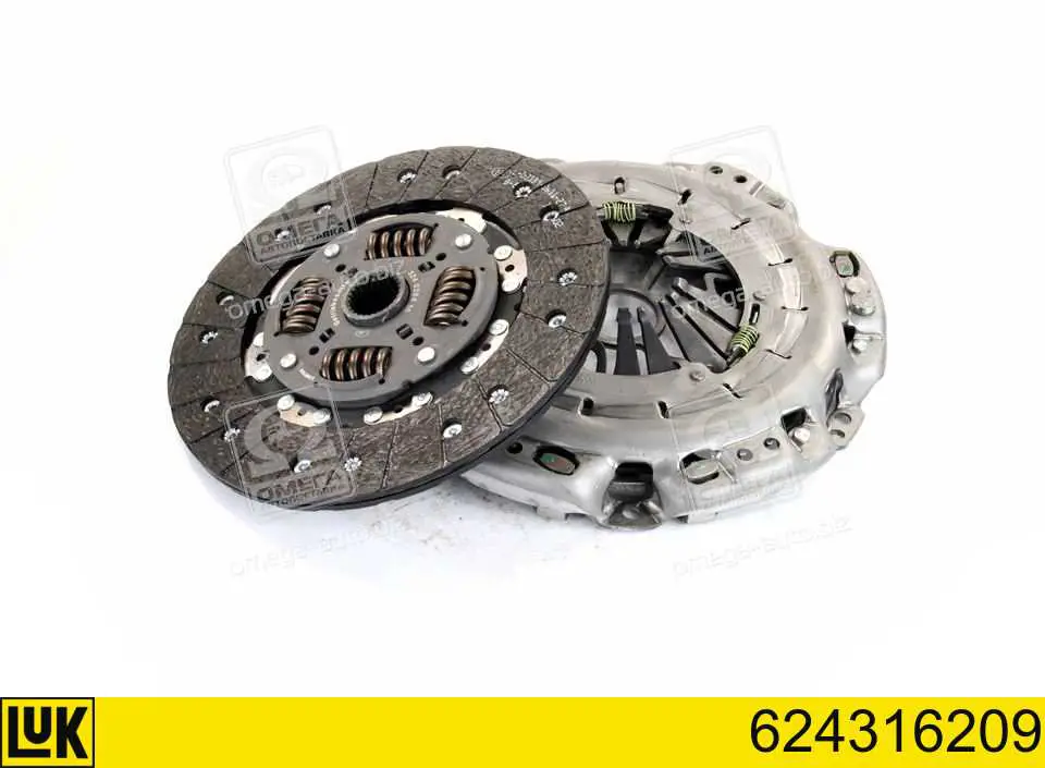 Комплект зчеплення (3 частини) LUK 624316209 ціна, від 275.54 USD