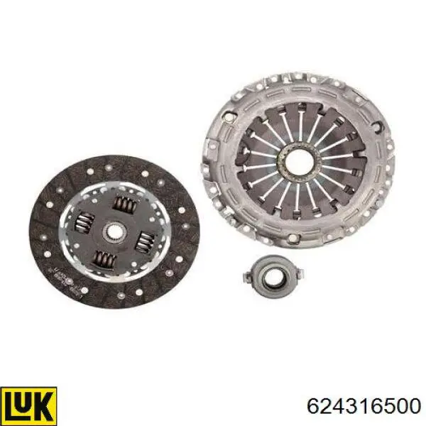 Купити 624316500 LUK Комплект зчеплення (диск, корзина, підшипник)