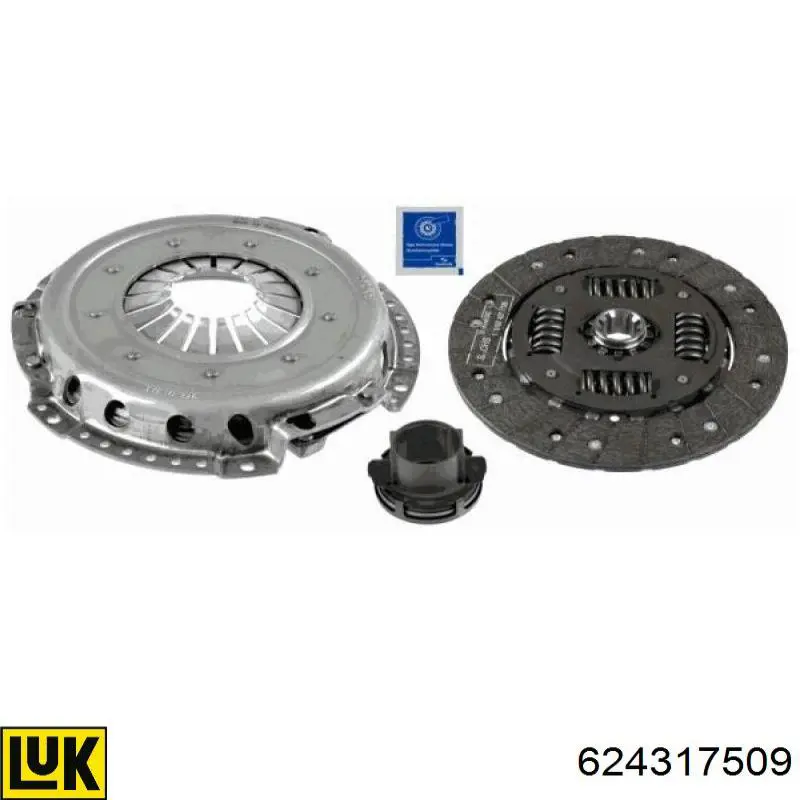 Комплект зчеплення (3 частини) LUK 624317509 ціна, від 290.93 USD