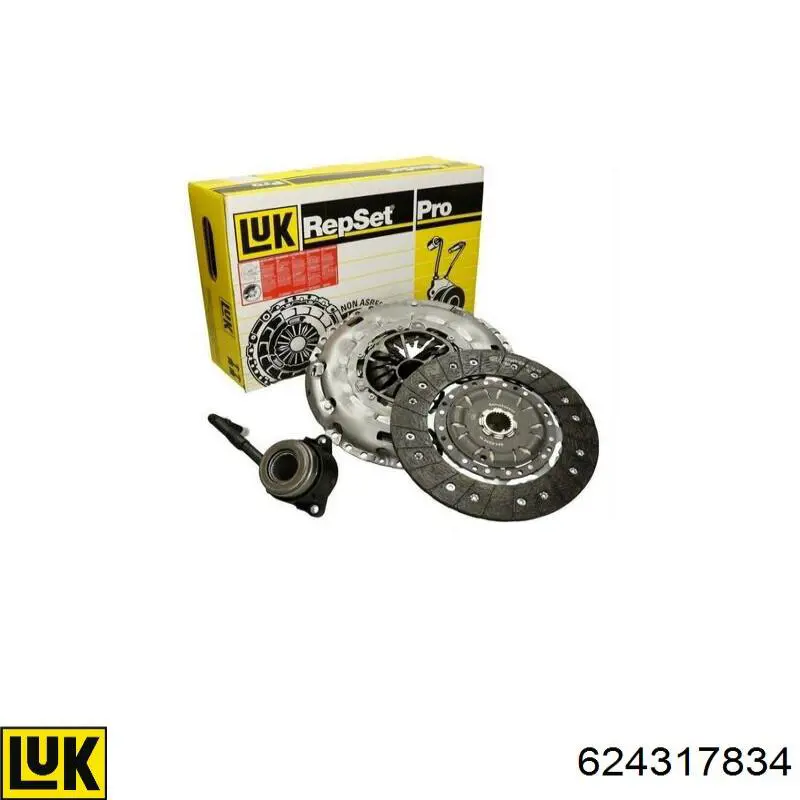Комплект зчеплення (3 частини) LUK 624317834 ціна, від 325.06 USD
