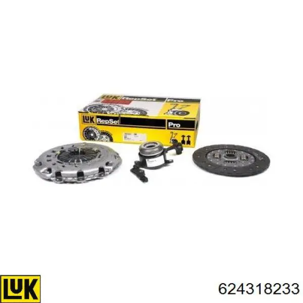 Комплект зчеплення (3 частини) LUK 624318233 ціна, від 359.16 USD