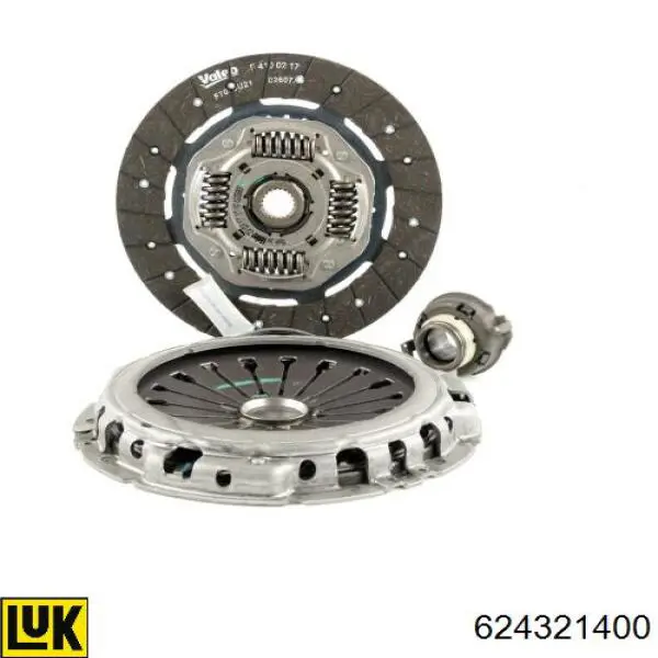 Купити VL826567 VALEO Комплект зчеплення (диск, корзина, підшипник)