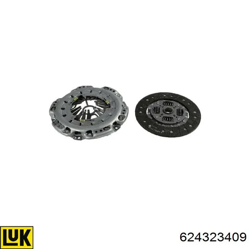 Комплект зчеплення (3 частини) LUK 624323409 ціна, від 290.41 USD
