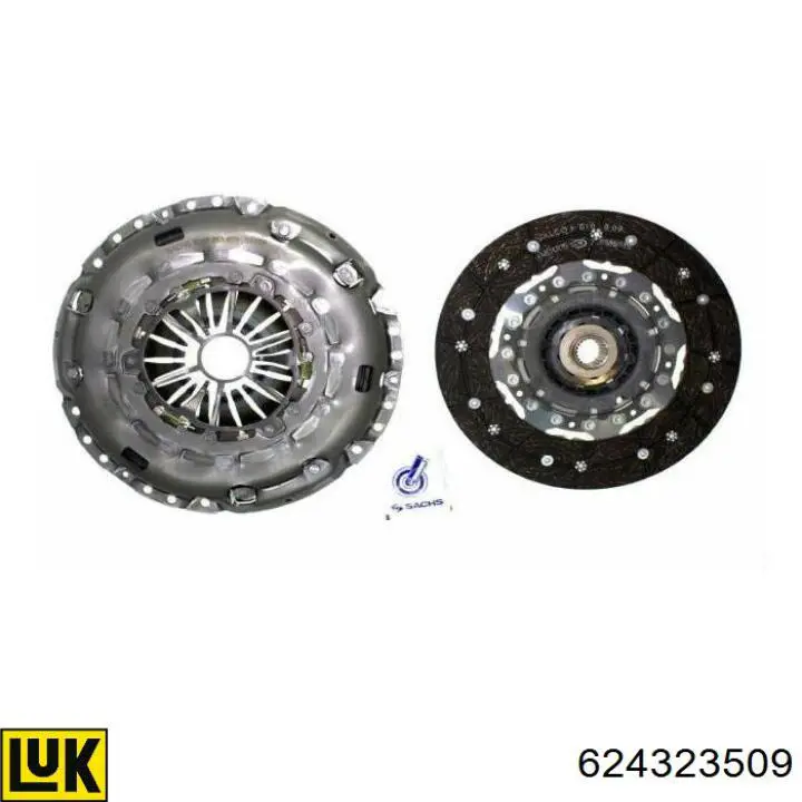 Комплект зчеплення (3 частини) LUK 624323509 ціна, від 234.56 USD