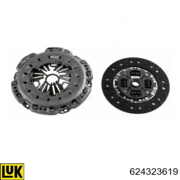 Комплект зчеплення (3 частини) LUK 624323619 ціна, від 210.44 USD