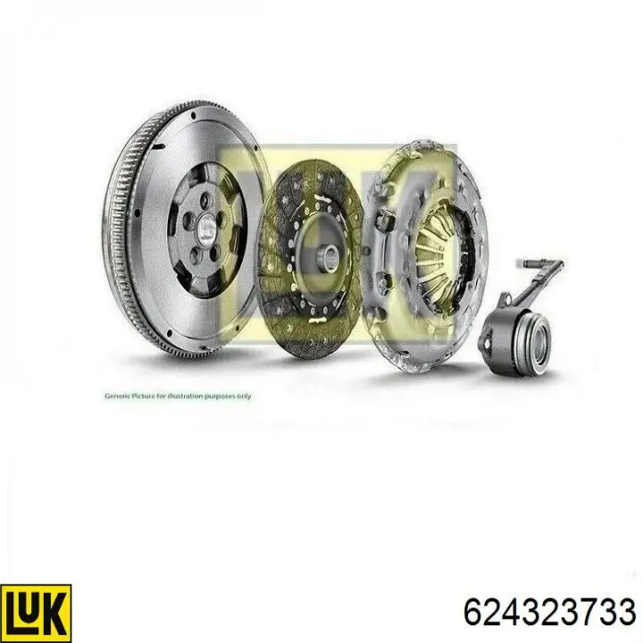 Купити 624323733 LUK Комплект зчеплення (диск, корзина, підшипник)