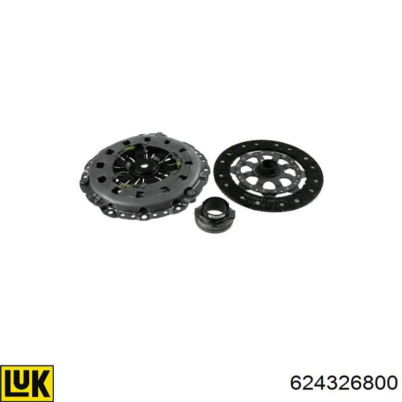 Комплект зчеплення (3 частини) LUK 624326800 ціна, від 215.18 USD
