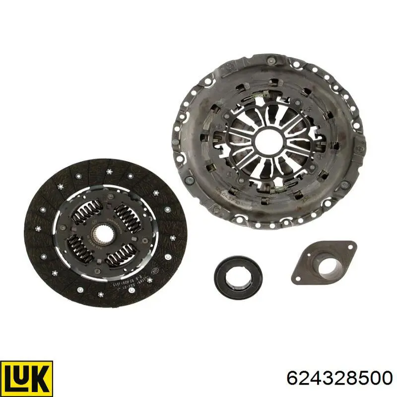 Комплект зчеплення (3 частини) LUK 624328500 ціна, від 245.58 USD