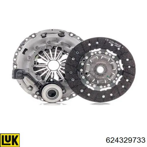 Комплект зчеплення (3 частини) LUK 624329733 ціна, від 278.23 USD