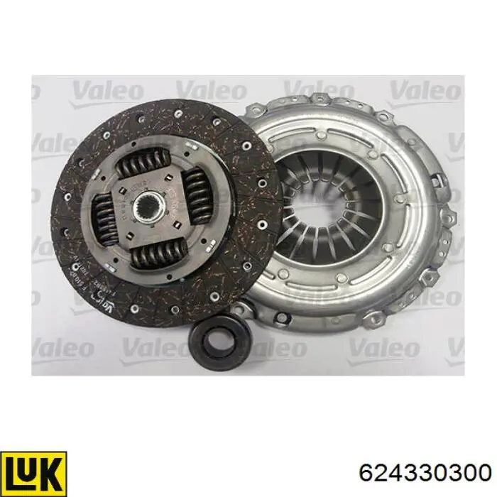 Комплект зчеплення (3 частини) LUK 624330300 ціна, від 250.30 USD
