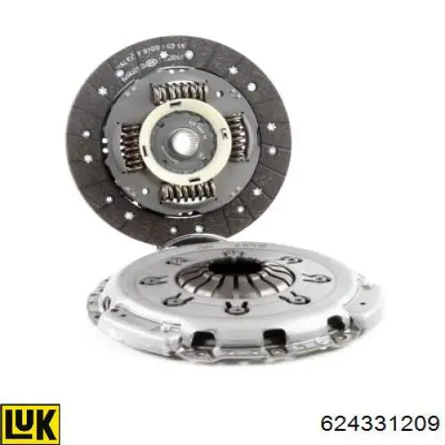Комплект зчеплення (3 частини) LUK 624331209 ціна, від 178.14 USD