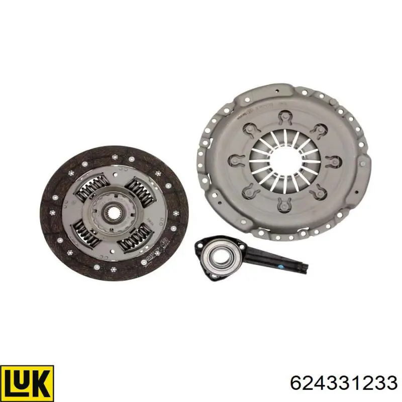 Комплект зчеплення (3 частини) LUK 624331233 ціна, від 230.30 USD