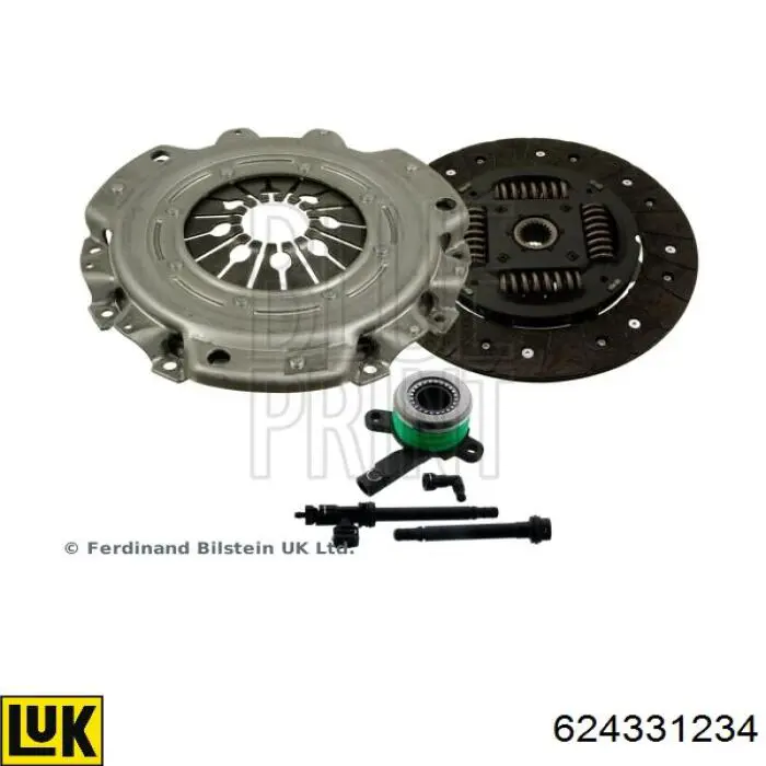 Комплект зчеплення (3 частини) LUK 624331234 ціна, від 249.46 USD