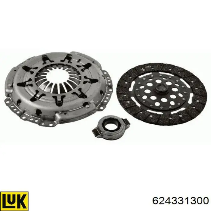 Комплект зчеплення (3 частини) LUK 624331300 ціна, від 226.89 USD