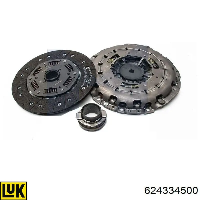 Комплект зчеплення (3 частини) LUK 624334500 ціна, від 250.27 USD