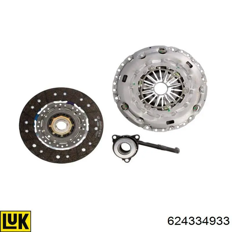 Комплект зчеплення (3 частини) LUK 624334933 ціна, від 336.48 USD
