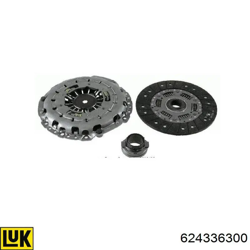Комплект зчеплення (3 частини) LUK 624336300 ціна, від 214.37 USD