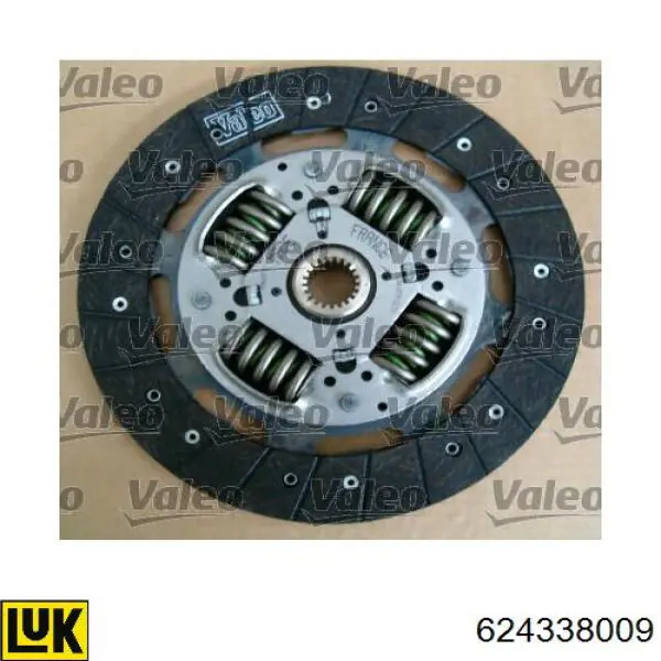 Купити 624338009 LUK Комплект зчеплення (диск, корзина, підшипник)