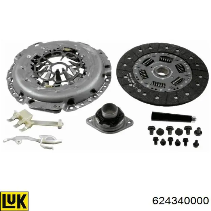 Комплект зчеплення (3 частини) LUK 624340000 ціна, від 429.60 USD