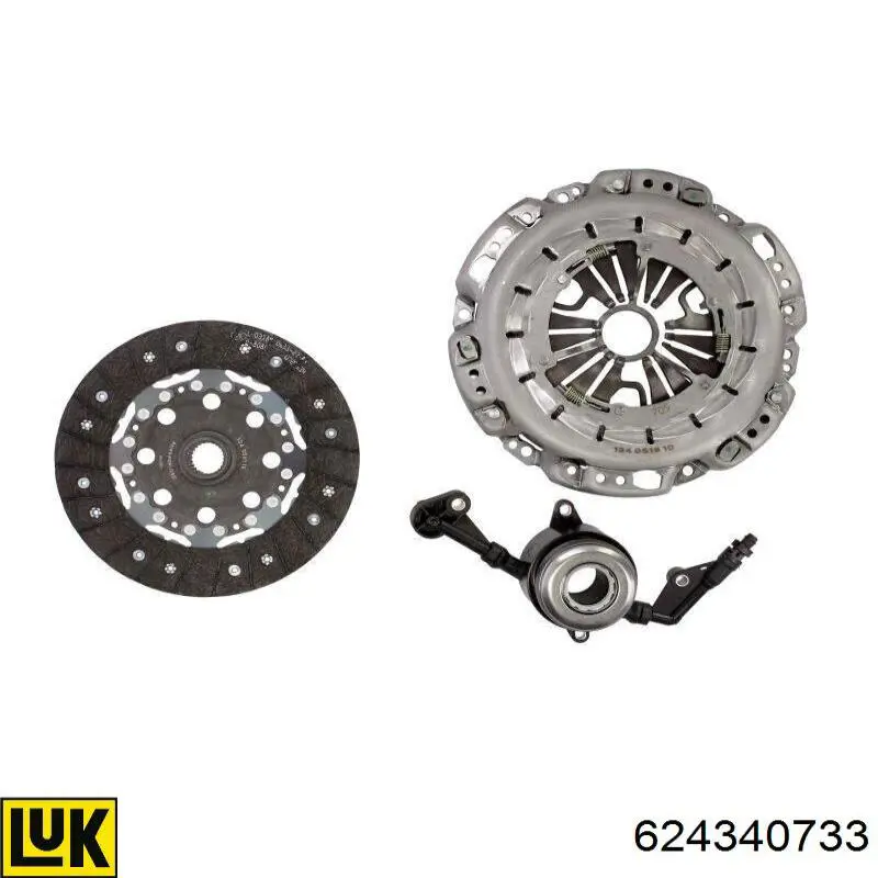 Комплект зчеплення (3 частини) LUK 624340733 ціна, від 461.81 USD