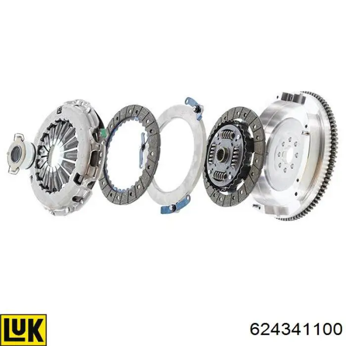 Комплект зчеплення (3 частини) LUK 624341100 ціна, від 175.24 USD