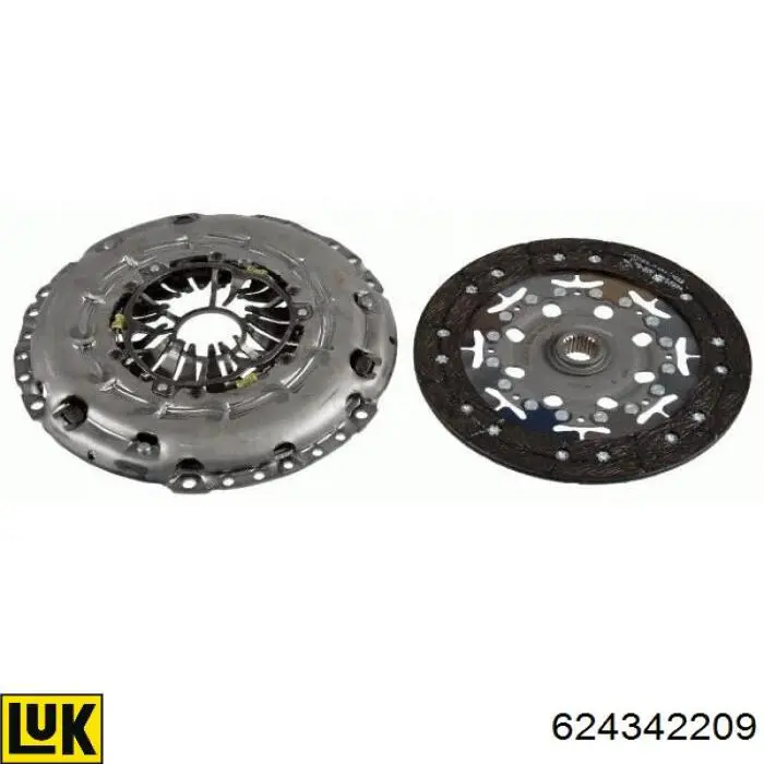 Комплект зчеплення (3 частини) LUK 624342209 ціна, від 197.14 USD