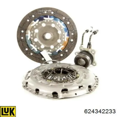 Комплект зчеплення (3 частини) LUK 624342233 ціна, від 304.80 USD