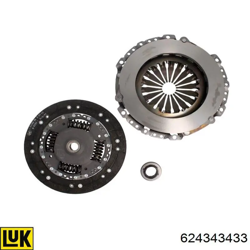 Комплект зчеплення (3 частини) LUK 624343433 ціна, від 285.11 USD
